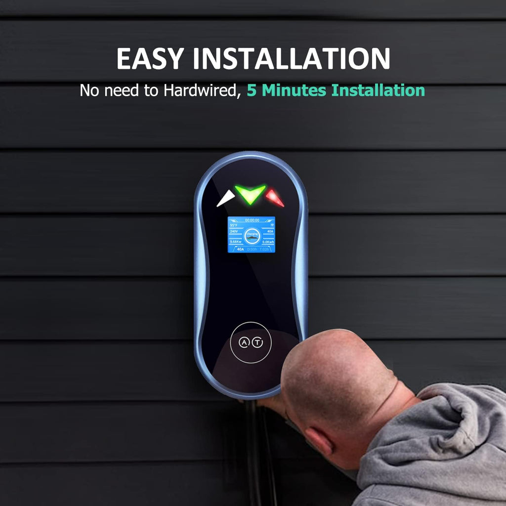 40 Amp Smart Electric Vehicle Charger with 25-Foot Cable Y414