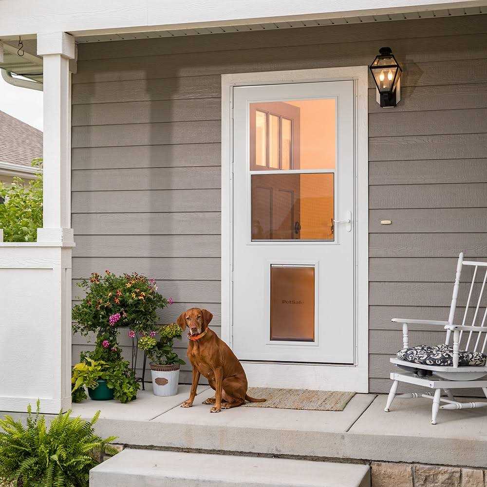 White High-view Wood Core Storm Door Z689