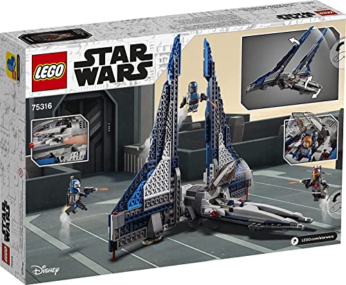 LEGO Star Wars Mandalorian Starfighter 544 Pieces Building Kit with 3 Minifigures K927010