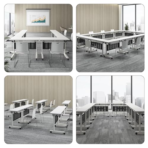 Mobile Folding Conference Table with Wheels (4PCS) S5623