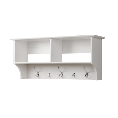 White Hanging Entryway Shelf O34296