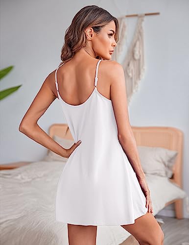 Women Lace Spaghetti Strap Cami Sleeveless Chemise Sleep Dress X44067