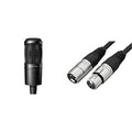 Black Cardioid Condenser Studio XLR Microphone, USB Audio Interface F9716