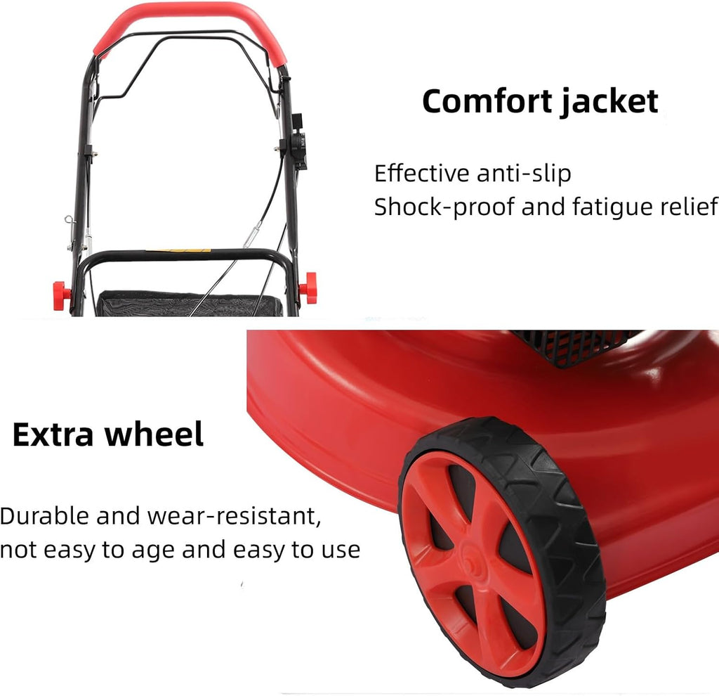 20-inch 173CC Self-Propelled Gas Push Lawn Mower with Bagger M1923