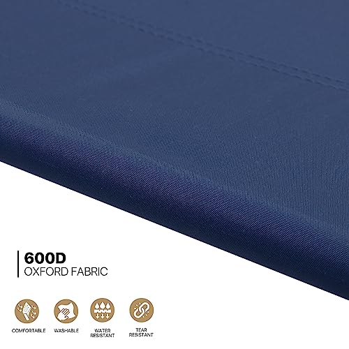 Navy Blue Folding Camping Cot with Storage Bag P5760
