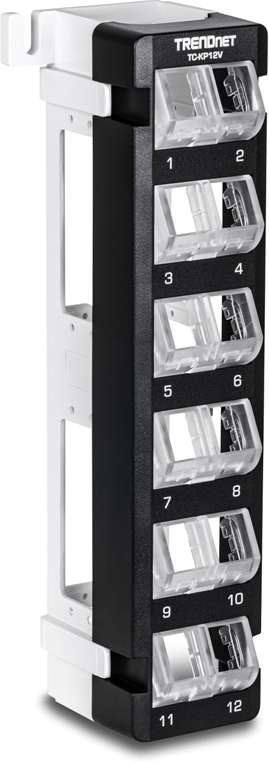 12-Port Blank Angled Wall Mount Keystone Patch Panel I517
