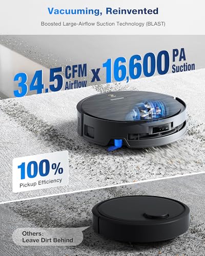 Robot Vacuum and Mop with 16,600Pa Suction U8522