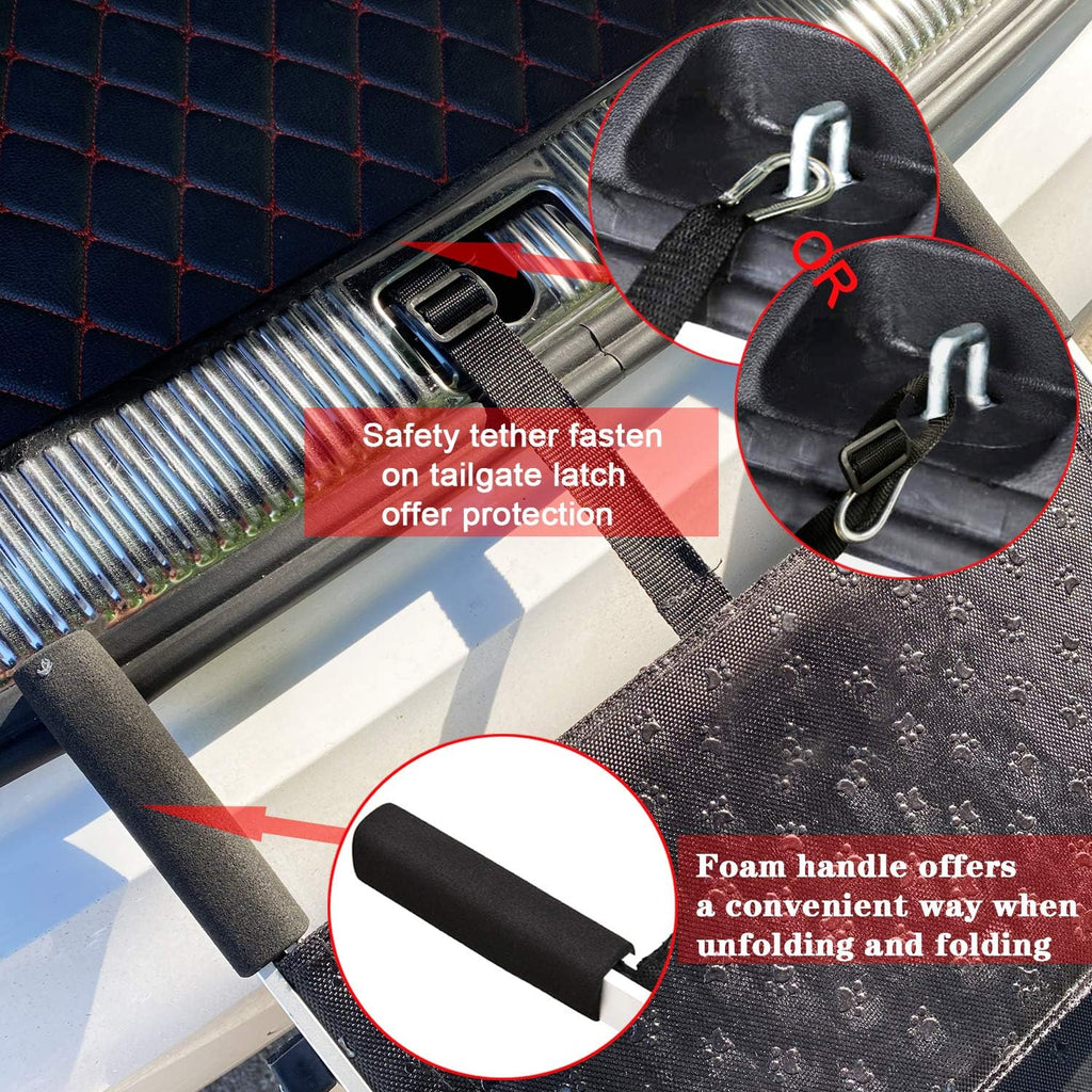 Foldable Aluminum Pet Stairs with Non-slip Surface U6133