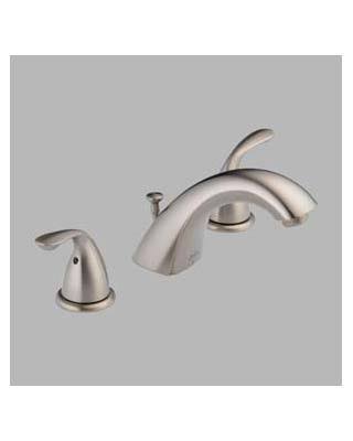 Classic Stainless Two Handle Widespread Faucet X38612