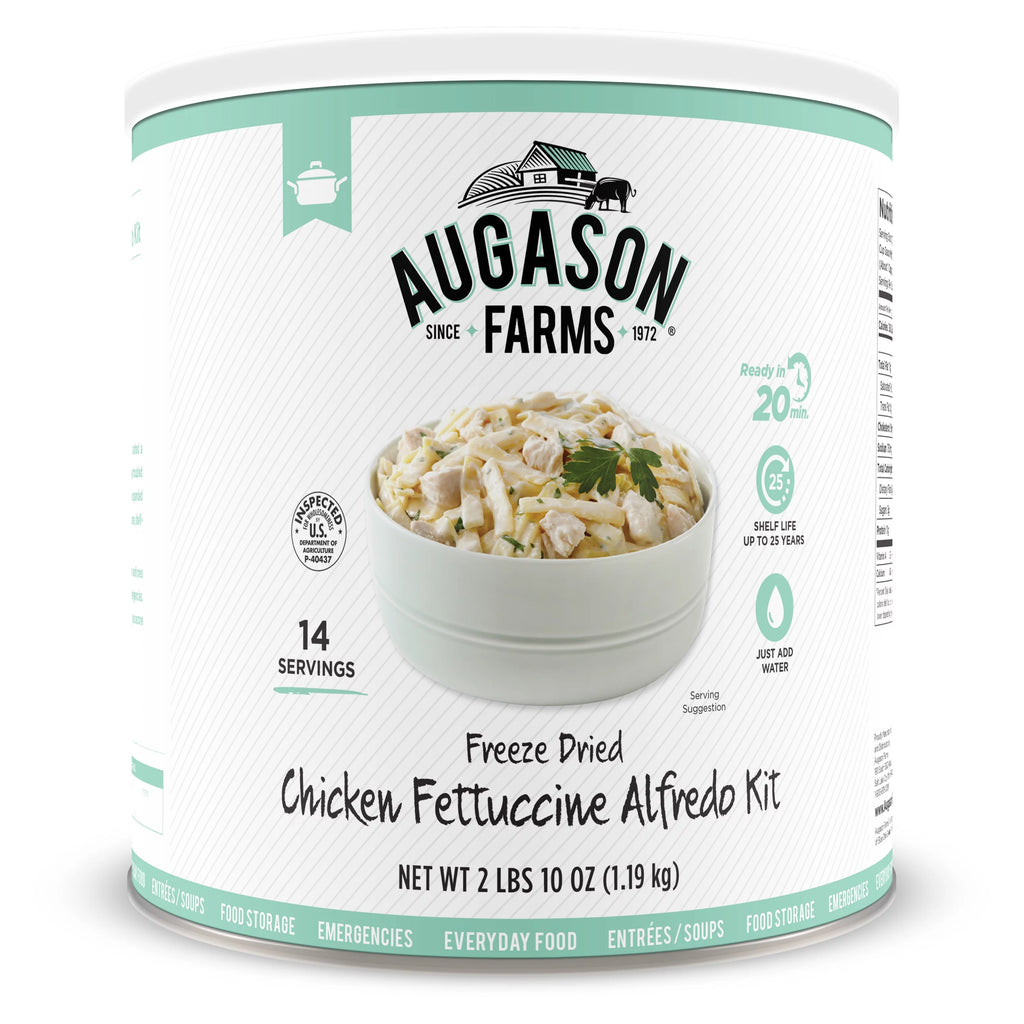 Freeze Dried Chicken Fettuccine Alfredo Kit 2 lbs 10 oz No. 10 Can U16261