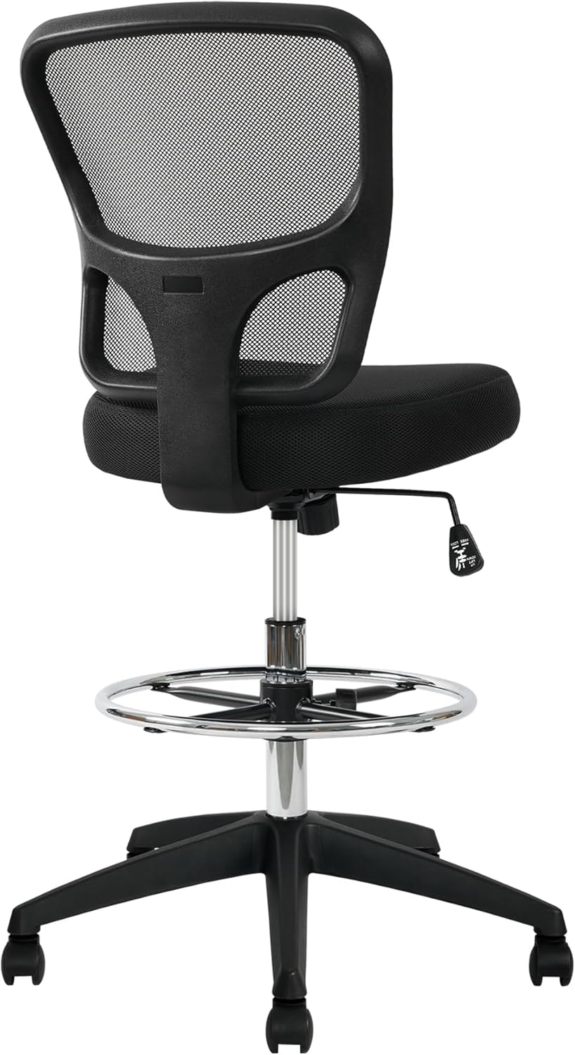 Adjustable Height Drafting Chair with Footrest V11005