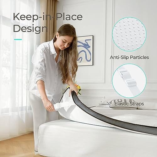 Full 3 Inch Gel Memory Foam Mattress Topper with Removable Washable Cover H781452