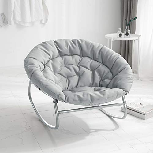 Grey Rocking Saucer Chair F741173