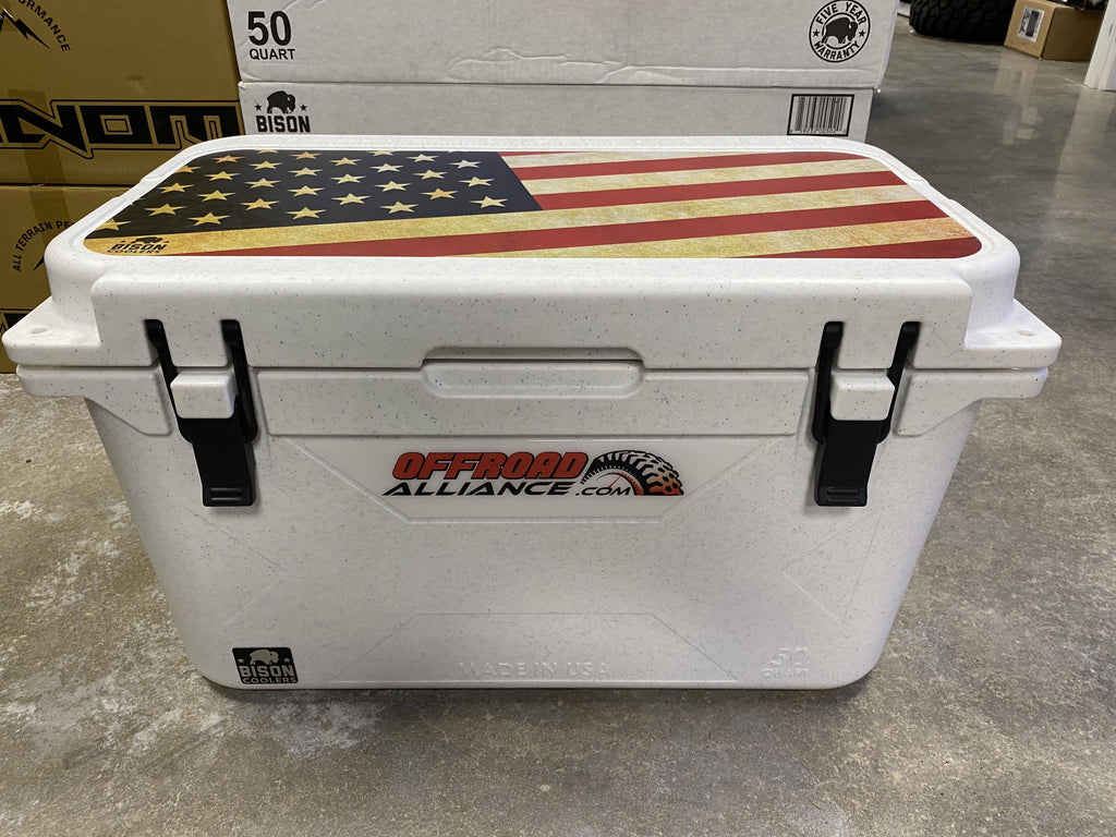 White 50 Quart Cooler F619