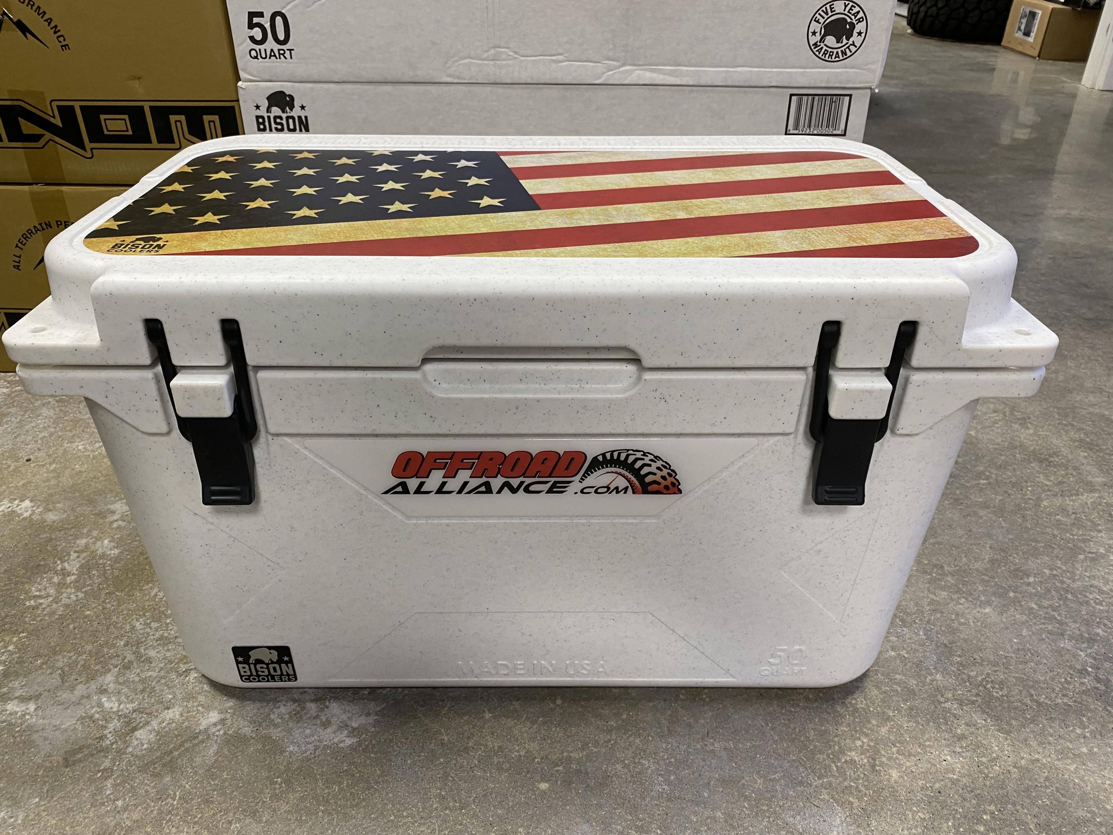 White 50 Quart Cooler F619