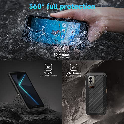 Rugged Smartphone 8150mAh 8GB+32GB 16MP Camera 5.45" HD+ IP68/IP69K Waterproof 4G Dual SIM Unlocked O347