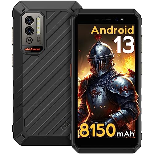 Rugged Smartphone 8150mAh 8GB+32GB 16MP Camera 5.45" HD+ IP68/IP69K Waterproof 4G Dual SIM Unlocked O347