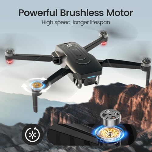 GPS Drone With 4K EIS Camera, 249g Foldable RC Quadcopter K326