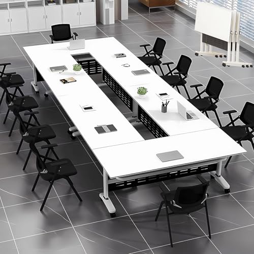 Mobile Folding Conference Table with Wheels (4PCS) S5623