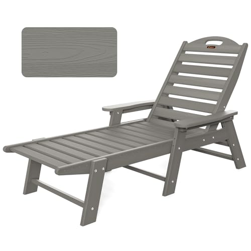 Grey Adjustable 5-Position Chaise Lounge Chair N457825