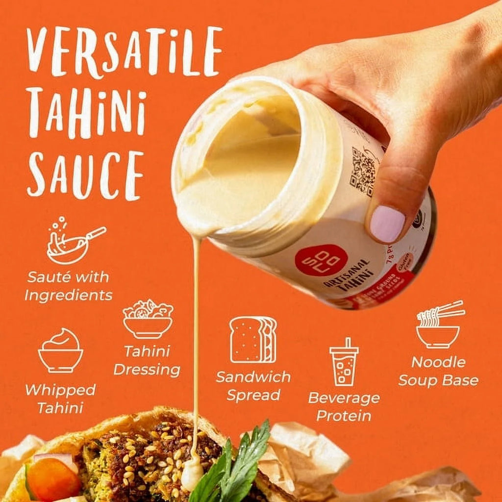13.4 oz Pack of 8 Pure Ground Sesame Tahini Paste H11834