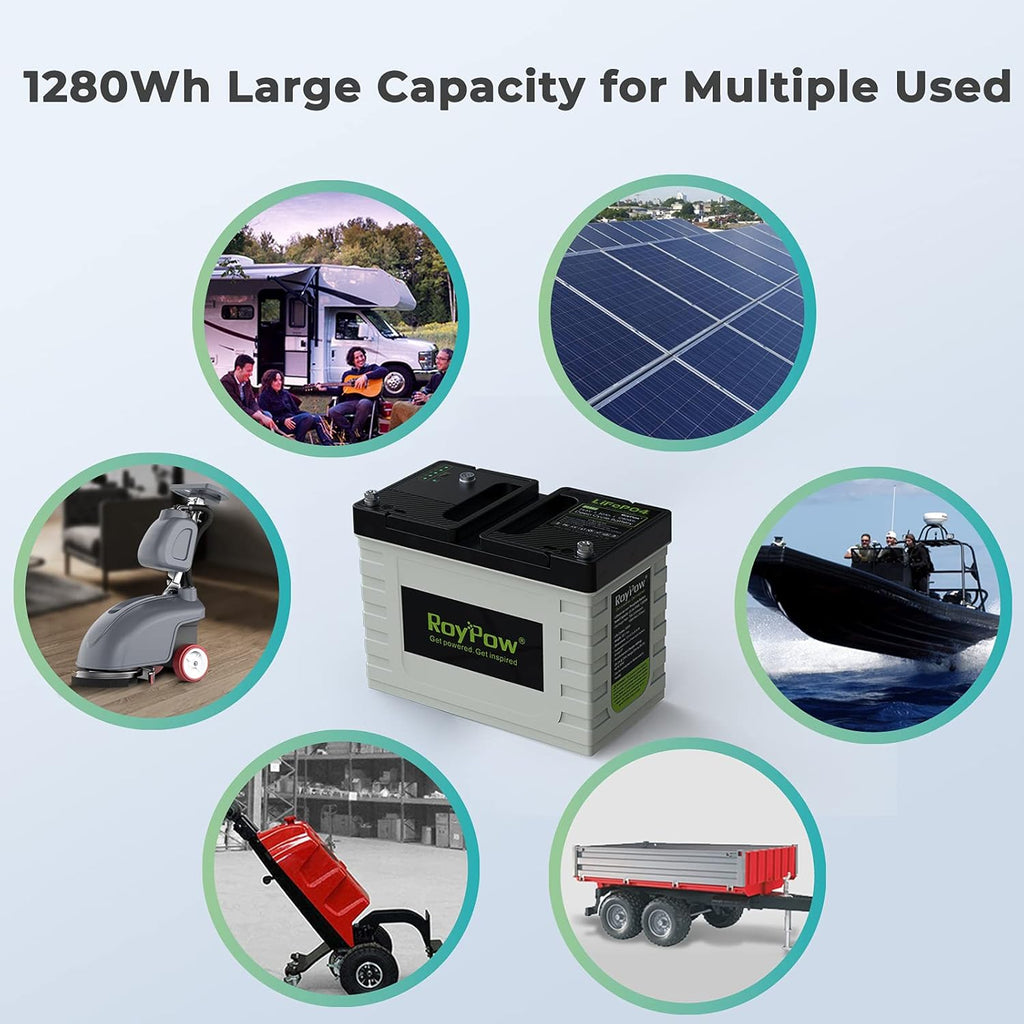 24V 50Ah Lithium Iron Phosphate Rechargeable LiFePO4 Battery Pack O507744