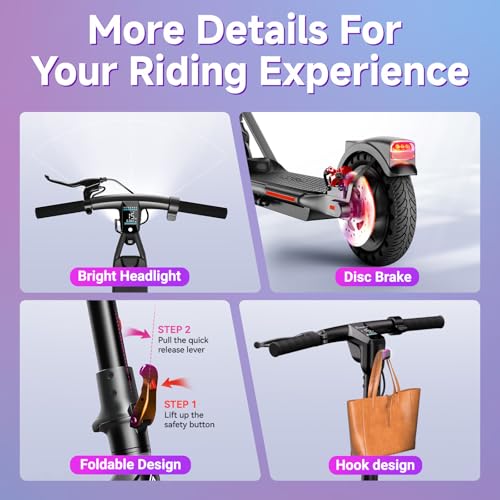 19 Mph 15 Miles Range 8.5" Tire Electric Scooter M774