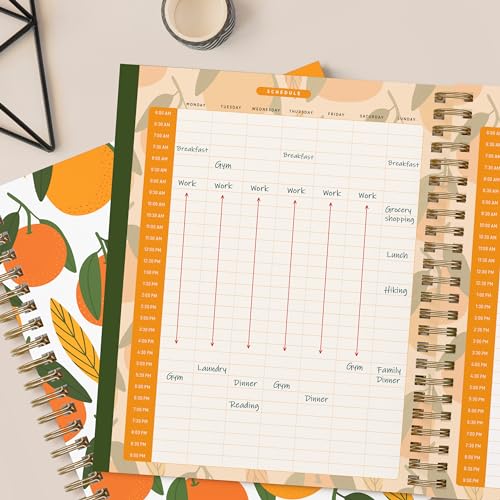 Large Spiral Bound Dated Calendar Organizer, 9 x 7.5 T83829