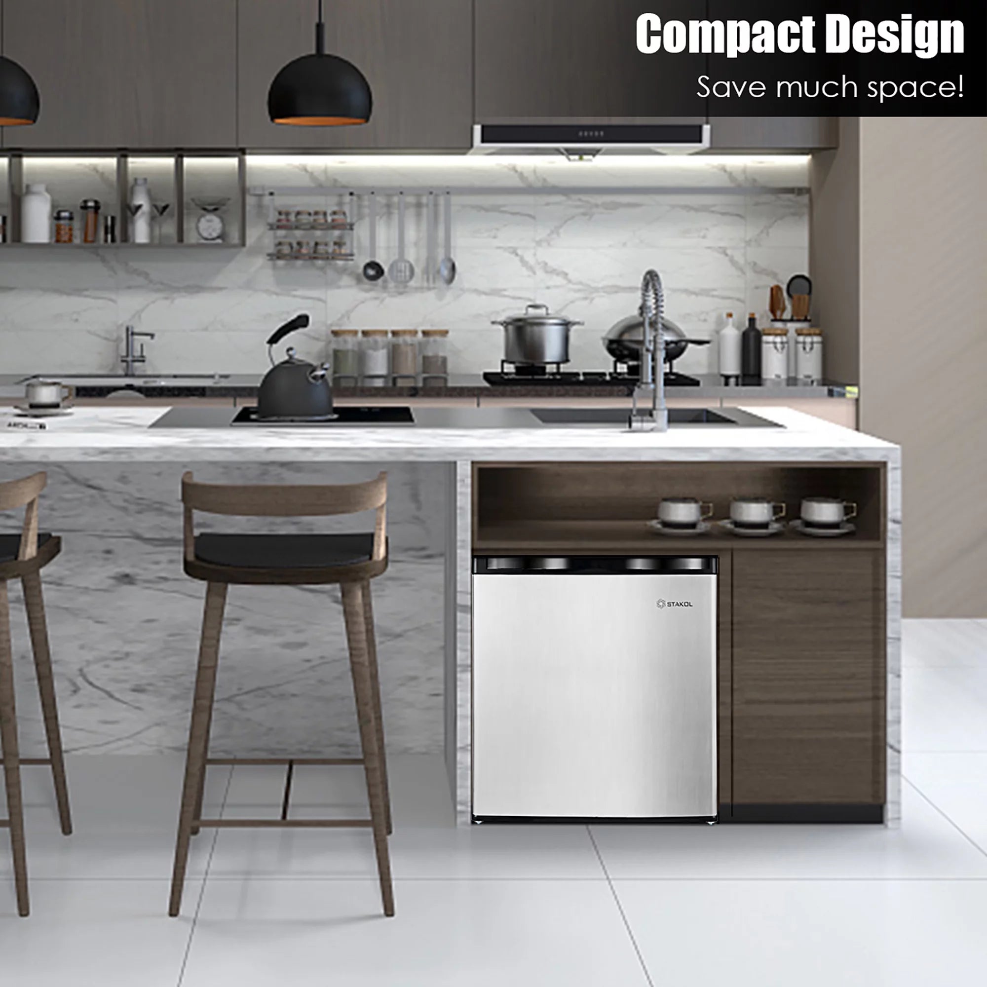 1.1 cu.ft. Compact Single Door Mini Upright Freezer N241451