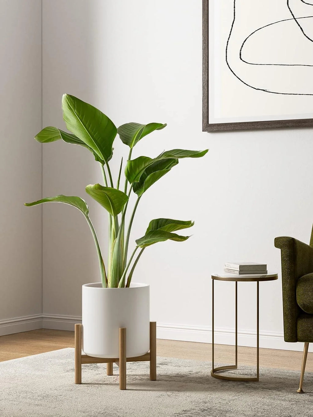 10/8/6 Inch White Ceramic Plant Pots Set of 3 R2357
