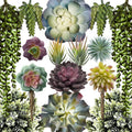 15 Pack Artificial Succulent Plants G290567