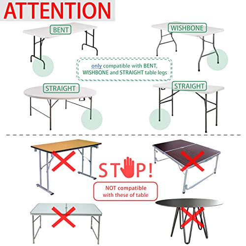 4-Pack Adjustable Folding Table Leg Extenders I92819
