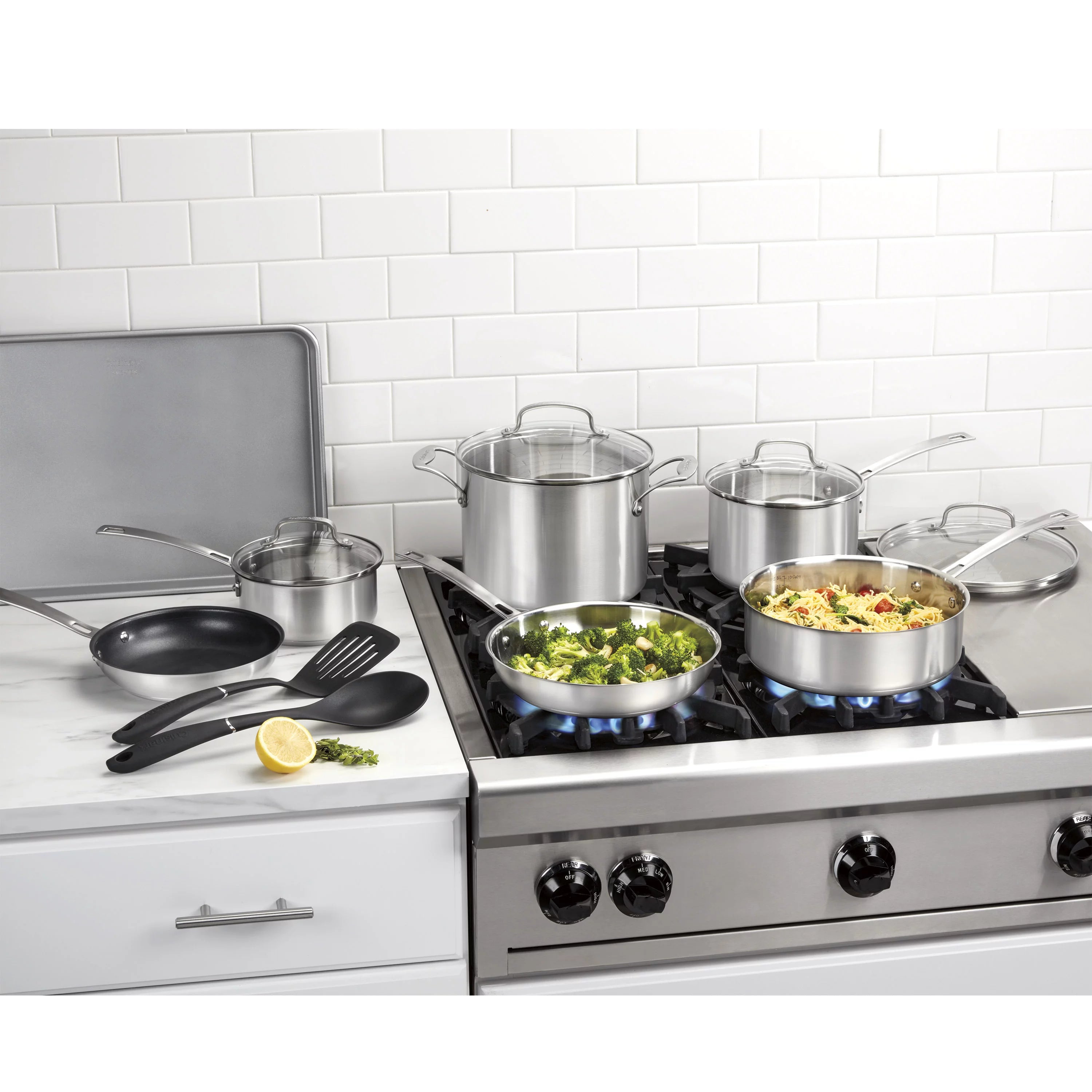 13-Piece Stainless-Steel Cookware Set Z769702