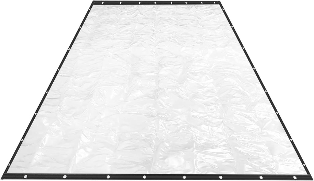 8×20FT Clear PVC Waterproof Tarp Curtain V137
