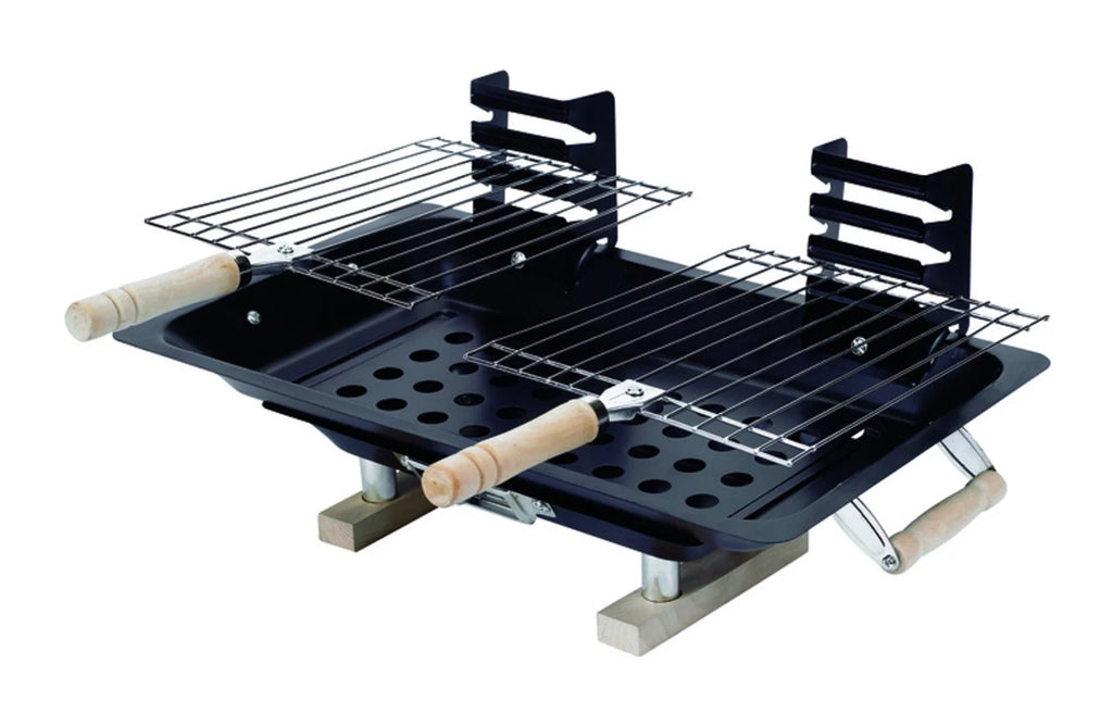 Black Steel Charcoal Grill H65573