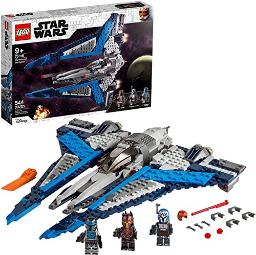 LEGO Star Wars Mandalorian Starfighter 544 Pieces Building Kit with 3 Minifigures K927010