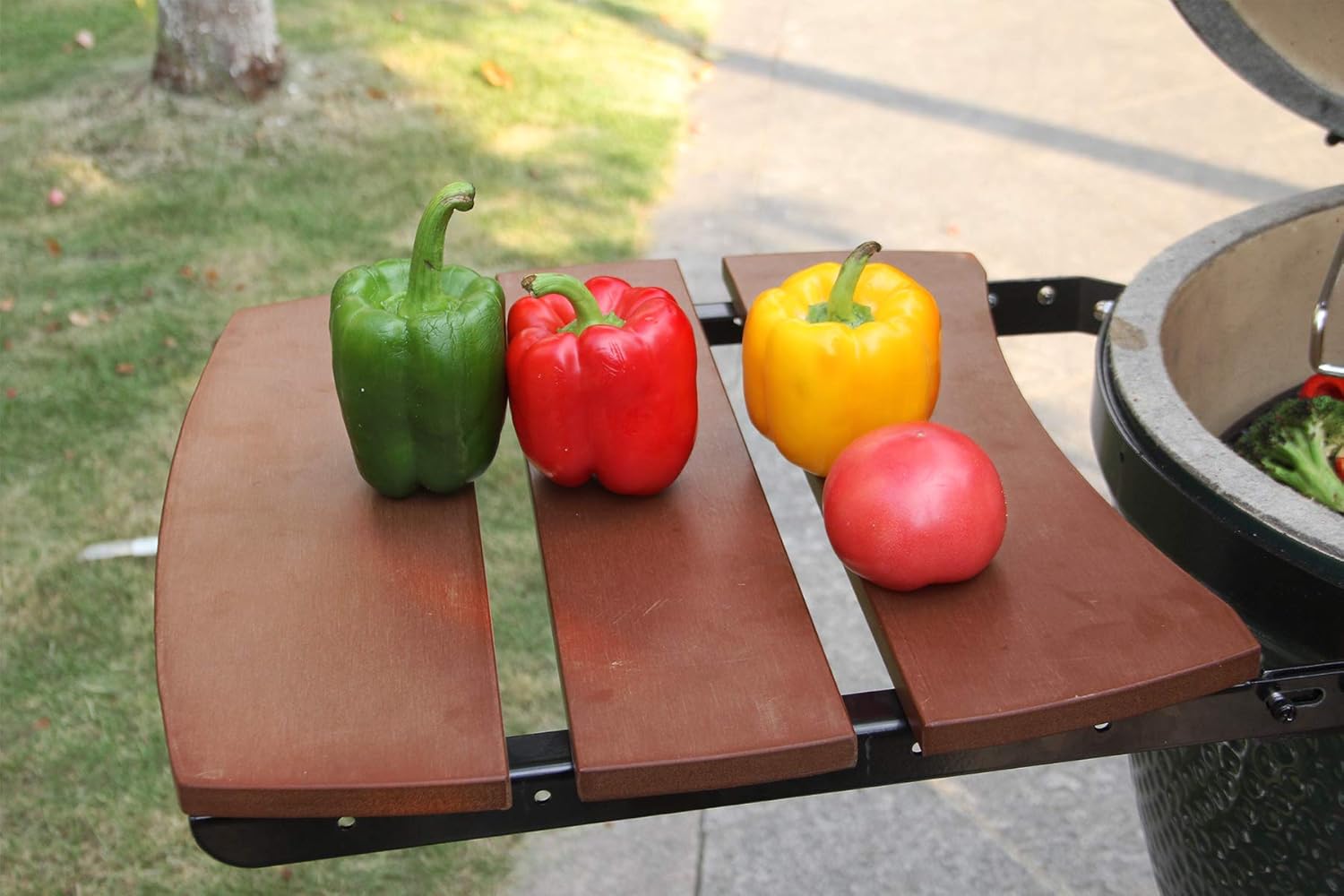 HDPE Grill Side Shelves - 3 Shelves Slats Q827