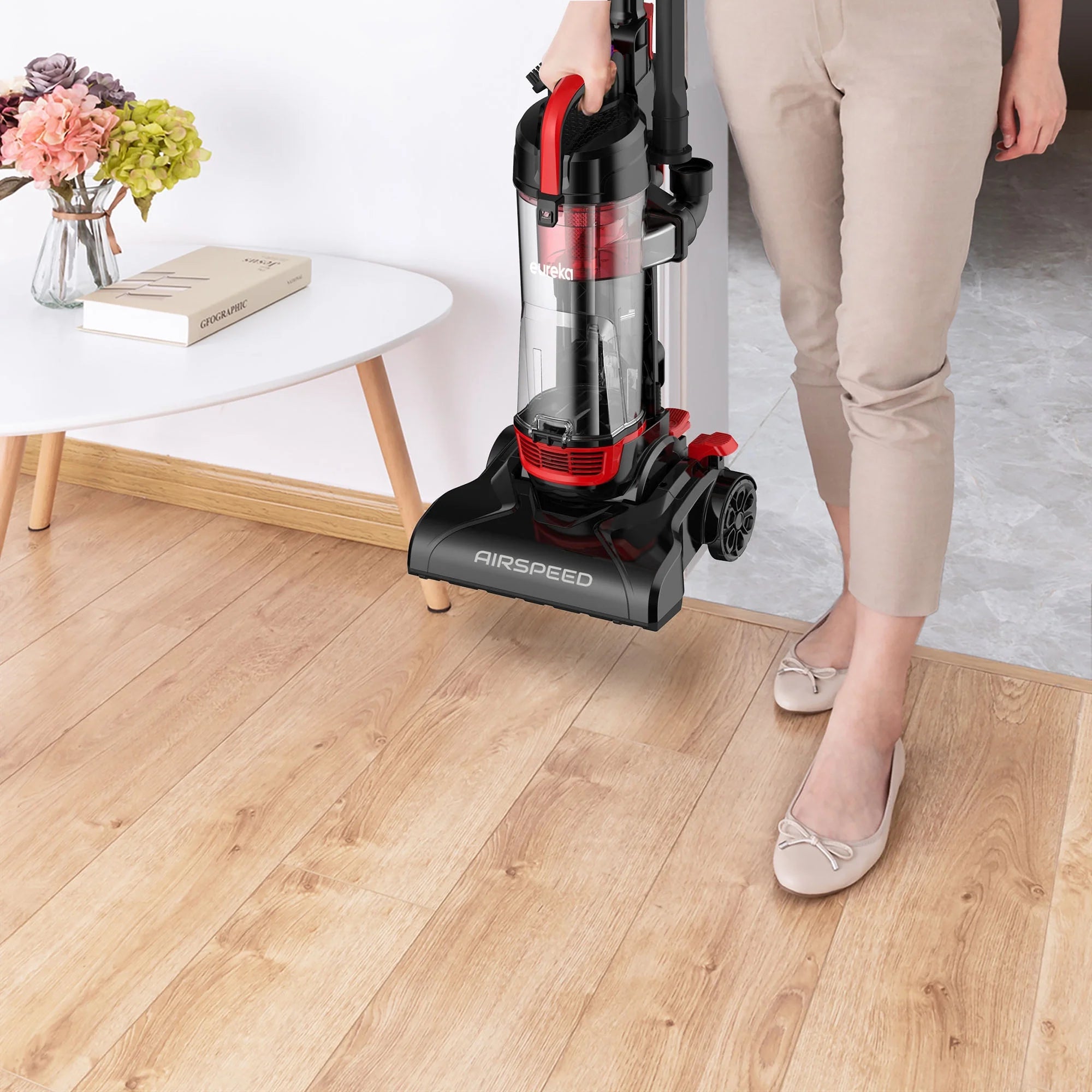 Compact Bagless Upright Carpet & Hard-Floor Vacuum Cleaner Q303