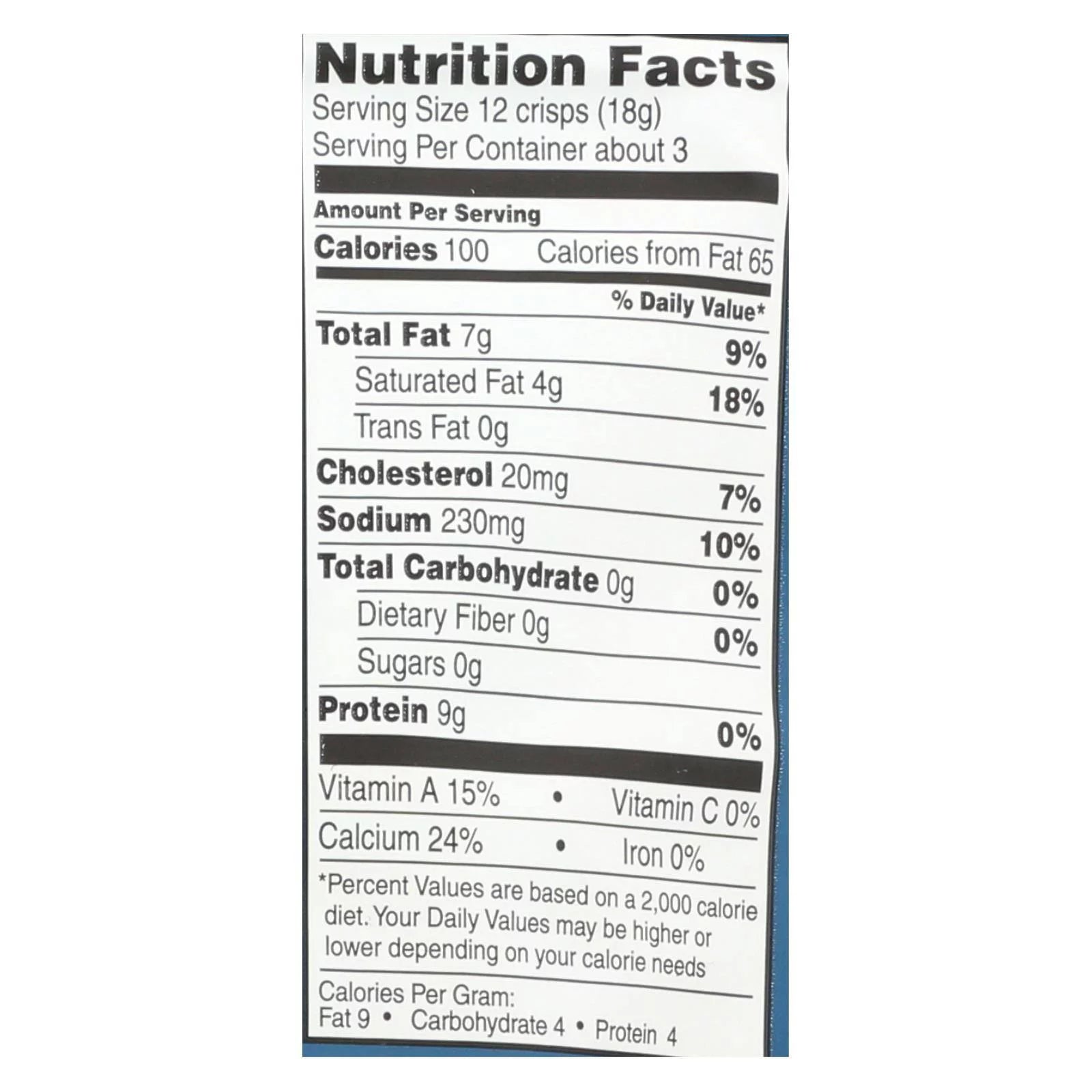 Parm Crisps Original Parmesan Case of 12 1.75 oz V30986