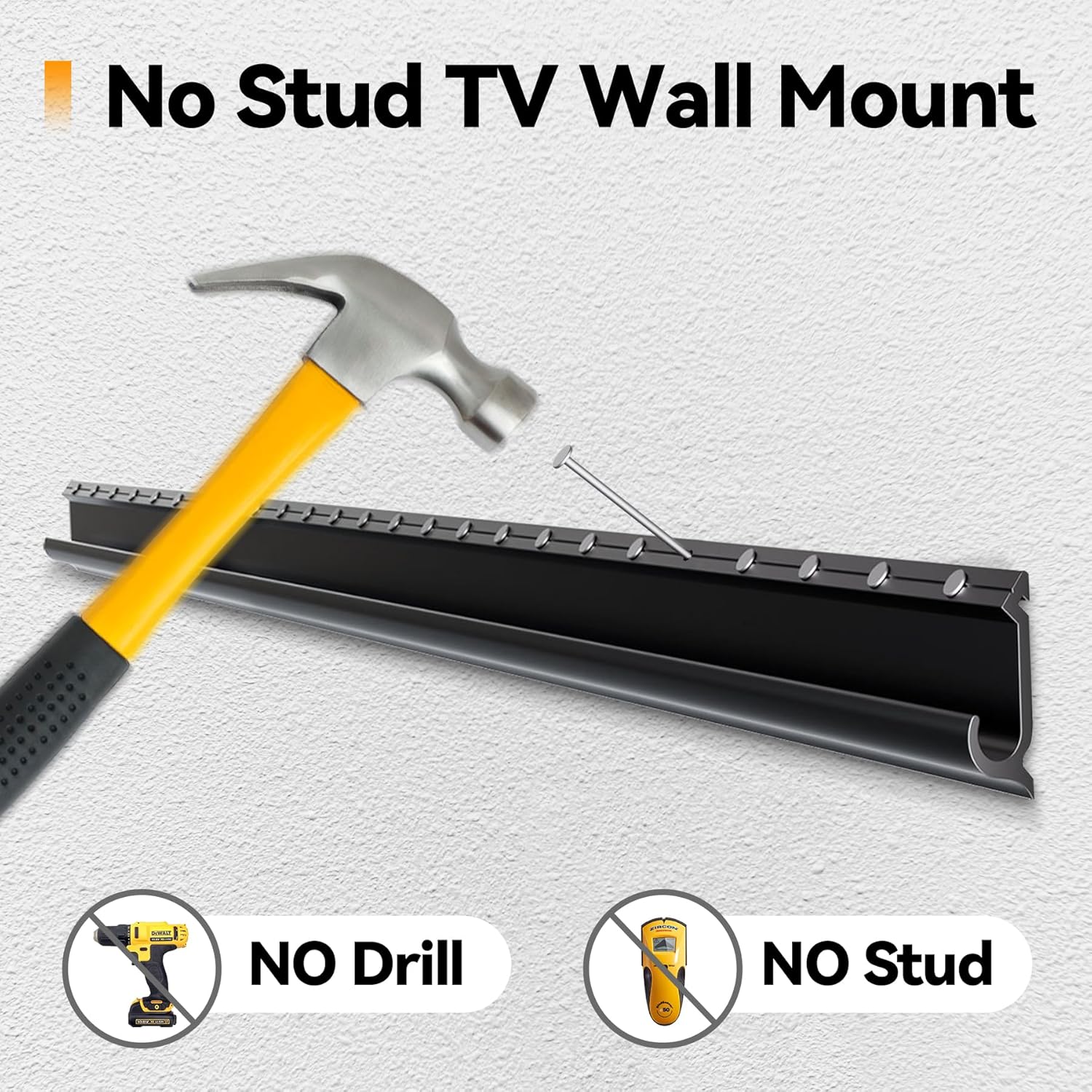 No Stud TV Wall Mount for 32-75 inch Flat Screen TVs N67733