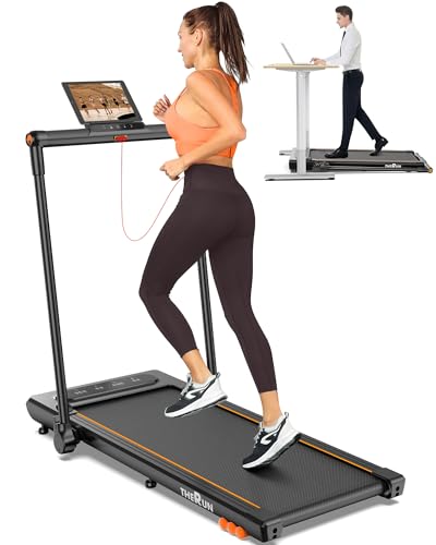 2 in 1 Under Desk Walking Pad Treadmill with LED Touch Screen W846