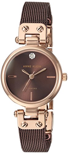 Diamond-Accented Mesh Bracelet Watch V27796