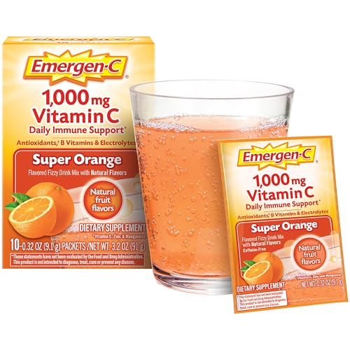 1000mg Vitamin C Powder, Pink Lemonade Flavor - 30 Count (Pack of 12) I394793