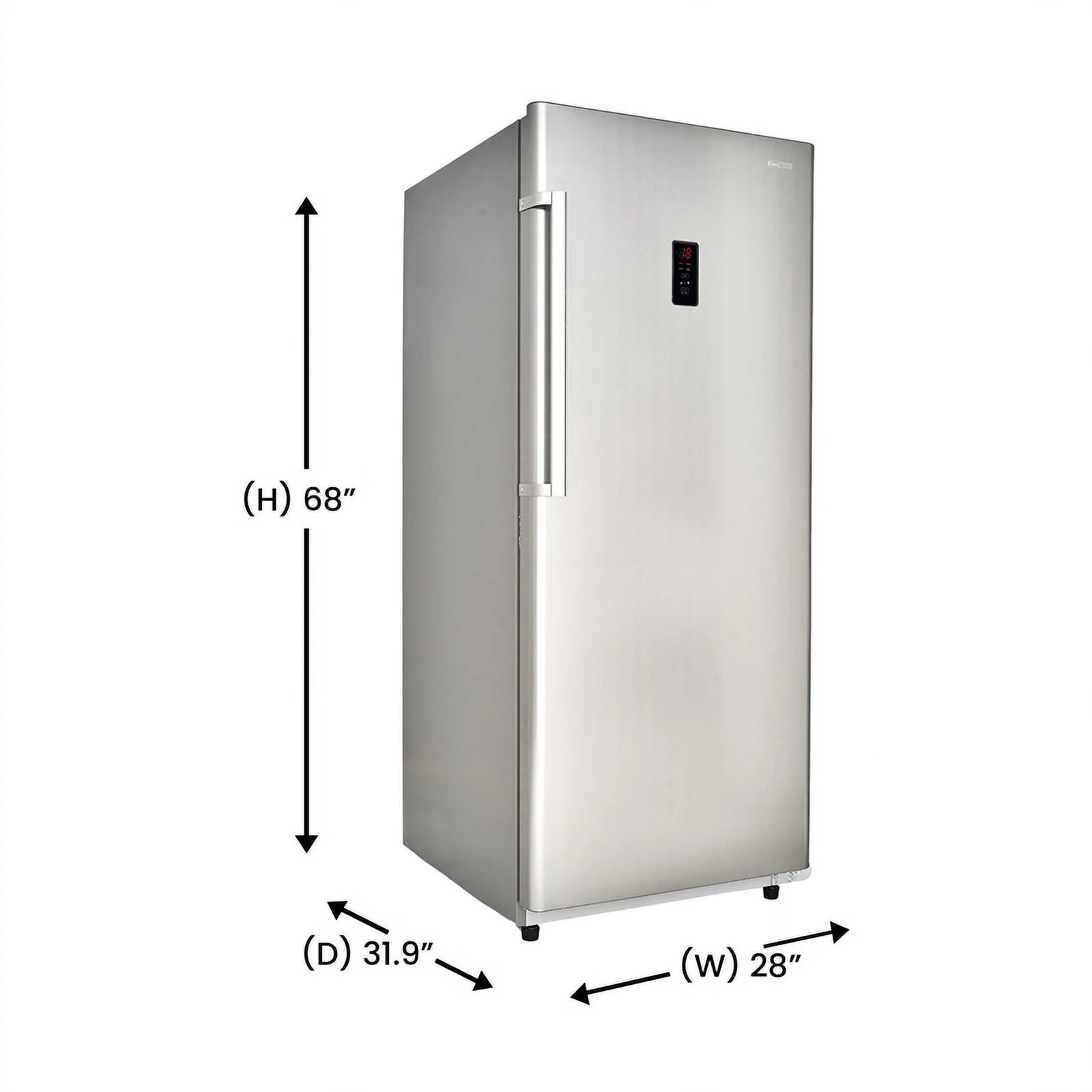 17 cu. ft Convertible Upright Freezer/Refrigerator in Stainless I82924