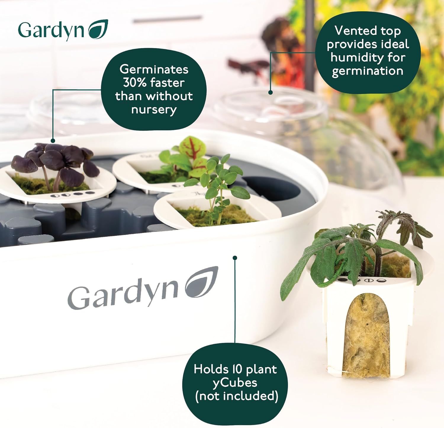 Indoor Garden Seed Starter Tray for Hydroponic Growing Systems J70894