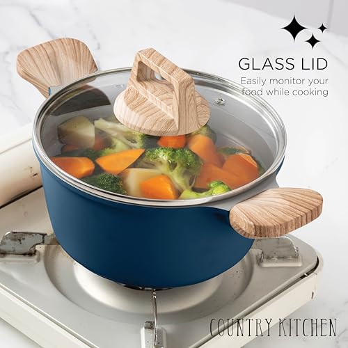 14 Pcs Nonstick Cast Aluminum Cookware Set with Utensils W28265