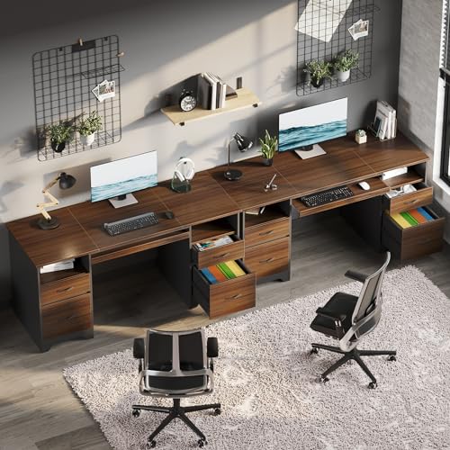 59" Computer Desk with 4 Drawers and File Drawer N74399