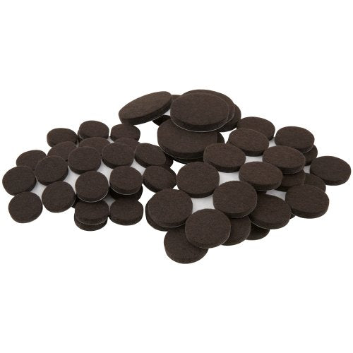 80 Self-Stick Felt Furniture Pads, Brown N651457