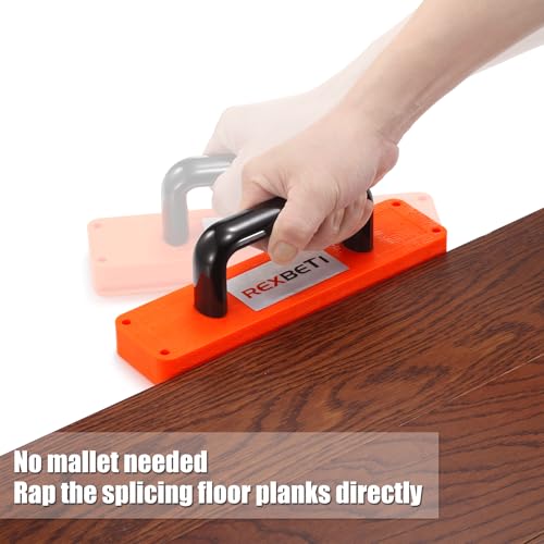44-Piece Laminate Wood Flooring Installation Kit with Tapping Block, Pull Bar, Mallet, Contour Gauge and 40 Spacers T5527