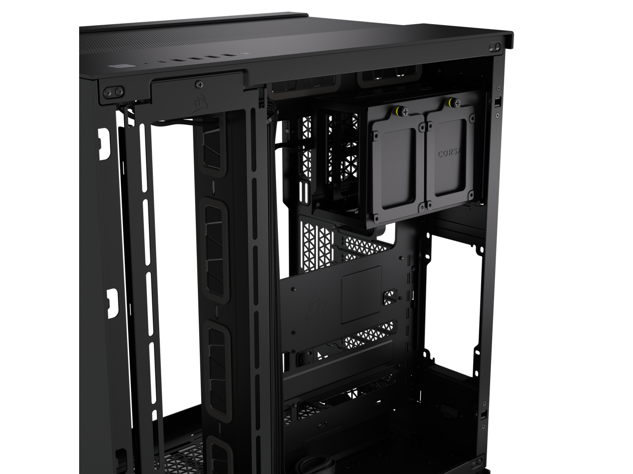 Black Super Mid-Tower Tempered Glass Airflow Case Q33087